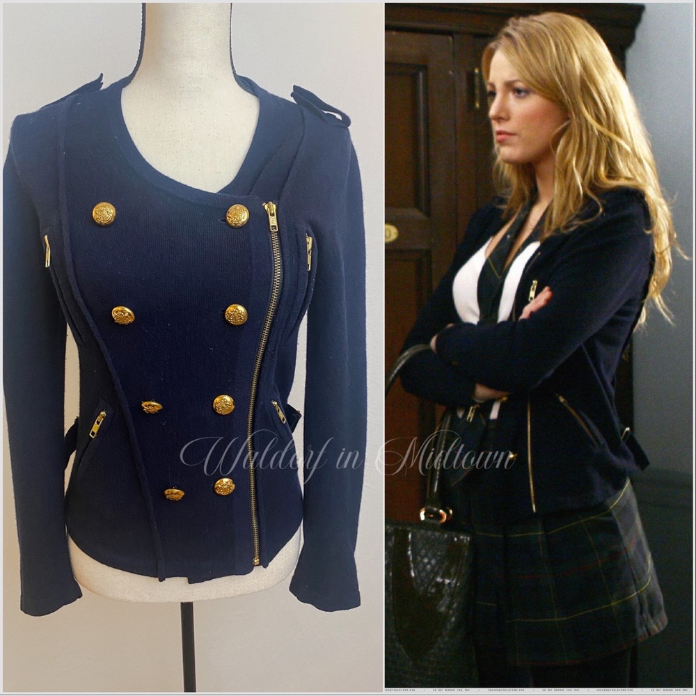 ASO SERENA VAN DER WOODSEN SWEATER/BLAZER - Picture 1 of 9